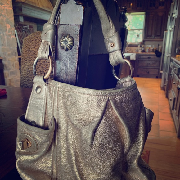 metallic coach purse - Picture 1 of 4